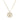 Gold Chanel Gold Plated CC Mesh Round Pendant Necklace