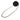 Black Chanel Caviar CC Filigree Round Clutch with Chain Crossbody Bag