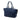 Blue Prada Vitello Daino Double Handle Satchel
