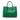 Green Prada Large Saffiano Cuir Double Satchel