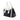 Black Prada Bicolor Saffiano Cuir Trimmed Canvas Satchel