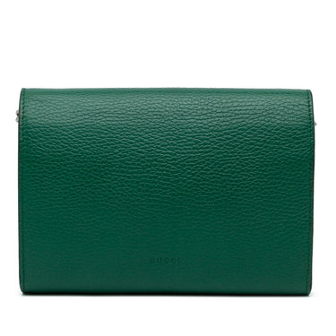 Green Gucci Dionysus Wallet On Chain Crossbody Bag