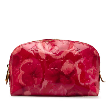 Pink Louis Vuitton Monogram Vernis Ikat Cosmetic Pouch - Designer Revival
