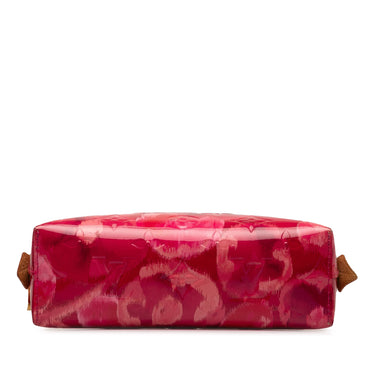 Pink Louis Vuitton Monogram Vernis Ikat Cosmetic Pouch - Designer Revival