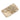 Gold Chanel CC Gold Plated Crystal Logo Crown Plate Brooch