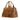 Brown Prada Canvas Canapa Fringe Satchel