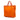 Orange Prada Saffiano Trimmed Tessuto Logo Oro Satchel