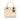 Beige Dior Medium Patent Cannage Stitched Lady Dior Satchel