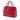 Red Prada Medium Saffiano Cuir Monochrome Top Handle Tote Satchel