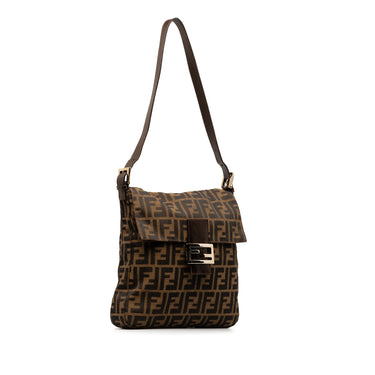 Brown Fendi Zucca Crossbody Bag - Designer Revival