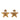 Black Chanel CC Gold Plated Enamel Star Clip On Earrings