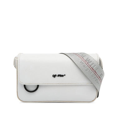White Off White Leather Crossbody bag - Designer Revival