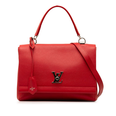 Red Louis Vuitton Lockme II BB Satchel
