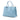 Blue Prada Saffiano Cuir Turnlock Twin Satchel