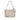 White LOEWE Small Anagram Leather CutOut Tote