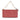Red Fendi Zucchino Canvas Handbag