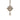 Silver Chanel CC Brass Strass Pendant Necklace