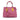 Pink Prada Small Bicolor Saffiano Cuir Double Satchel - Designer Revival