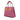 Pink Prada Small Bicolor Saffiano Cuir Double Satchel - Designer Revival