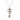 Silver Chanel CC Brass and Strass Love Pendant Double Chain Necklace