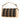 Brown Fendi Pequin Gingham Canvas And Raffia Baguette Satchel - Designer Revival