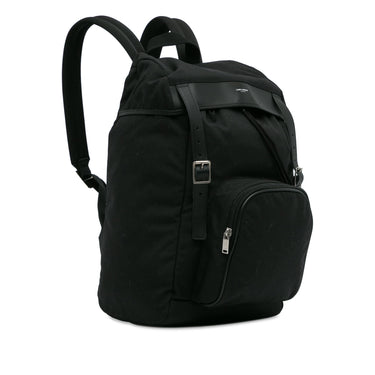 Black Saint Laurent Utilitarian Hunting Backpack - Designer Revival
