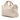 Beige Gucci Large Calfskin Bamboo Shopper Satchel