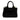Black Prada Small Canvas Canapa Logo Tote Satchel