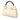 White Gucci Leather Bamboo Top Handle Bag