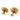 Gold Chanel CC Gold Plated Flower Clip On Earrings