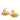 Gold Chanel CC Gold Plated Flower Clip On Earrings