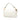 White Fendi Zucca Embossed Leather Baguette Satchel
