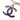 Purple Chanel CC Brass Enamel Charm Bracelet