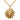 Gold Chanel Gold Plated Leo Lion Sun Medallion Necklace