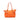 Orange Prada Saffiano Trimmed Tessuto Satchel