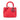 Red Dior Medium Lambskin Cannage Lady Dior Satchel