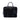 Black Prada Saffiano Trimmed Tessuto Business Bag