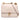 Light Pink Fendi Small Scalloped Leather Kan I Crossbody