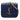 Blue Saint Laurent Small Lambskin Vicky Crossbody