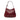 Red Gucci Horsebit Embossed Calfskin Hobo
