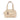 Beige Chanel Goatskin Square Stitch Essential Bowler Handbag