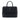 Black Prada Medium City Calf Hand Stitched Galleria Double Zip Satchel