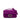 Purple Fendi Zucca Embossed Technical Fabric Chain Midi Baguette Shoulder Bag