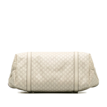 White Gucci Microguccissima Nice Tote Bag - Designer Revival