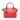 Red Gucci Leather GG Charm Dome Satchel