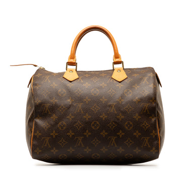 Brown Louis Vuitton Monogram Speedy 30 Boston Bag - Designer Revival