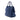 Blue Prada Vitello Daino Open Convertible Tote Satchel