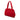 Red Chanel CC Quilted Jersey Frame Handbag