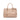 Beige Prada Large Saffiano Lux Galleria Double Zip Satchel