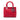 Red Dior Medium Lambskin Cannage Lady Dior Satchel